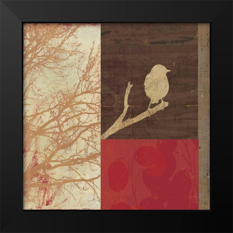 Perched Black Modern Wood Framed Art Print by PI Studio