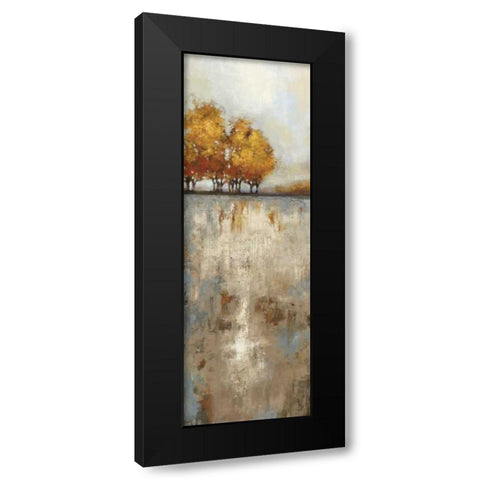 Out of the Blue I Black Modern Wood Framed Art Print with Double Matting by PI Studio