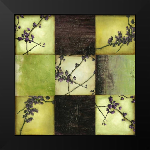 Tendrils Black Modern Wood Framed Art Print by PI Studio