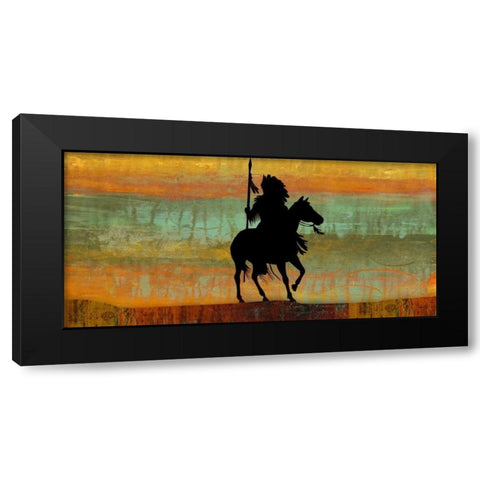 Big Shadow Black Modern Wood Framed Art Print with Double Matting by PI Studio