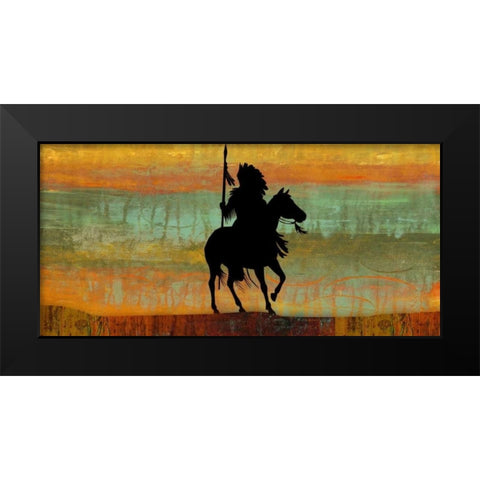 Big Shadow Black Modern Wood Framed Art Print by PI Studio