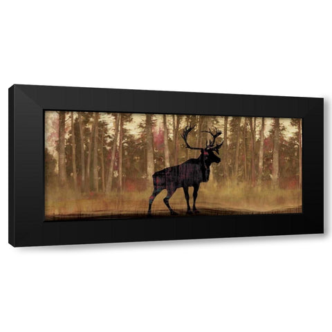 Cold Pine Black Modern Wood Framed Art Print with Double Matting by PI Studio