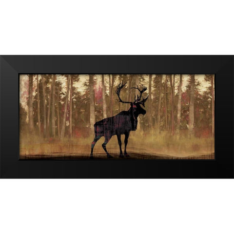 Cold Pine Black Modern Wood Framed Art Print by PI Studio