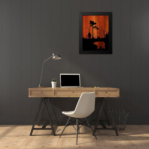 Great Claw Black Modern Wood Framed Art Print by PI Studio