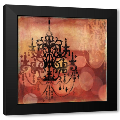 Ombre Black Modern Wood Framed Art Print with Double Matting by PI Studio