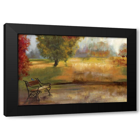 Waiting for You Black Modern Wood Framed Art Print with Double Matting by PI Studio