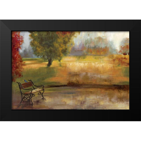 Waiting for You Black Modern Wood Framed Art Print by PI Studio