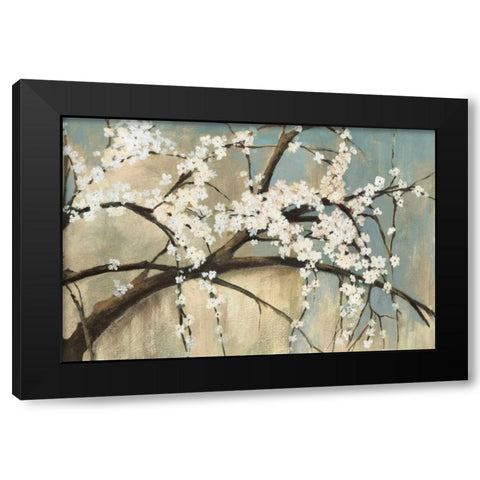 Osaka Black Modern Wood Framed Art Print with Double Matting by PI Studio