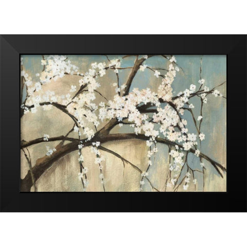 Osaka Black Modern Wood Framed Art Print by PI Studio