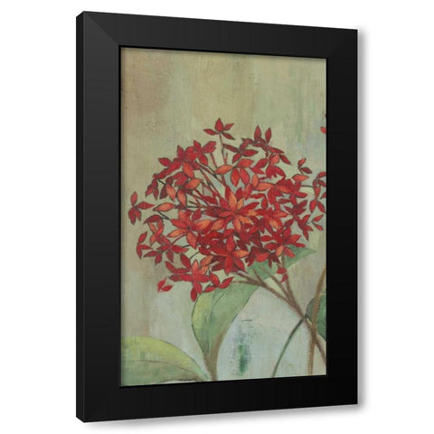 Summer Flowers I Black Modern Wood Framed Art Print by PI Studio