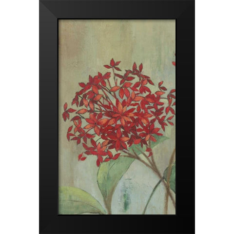 Summer Flowers I Black Modern Wood Framed Art Print by PI Studio