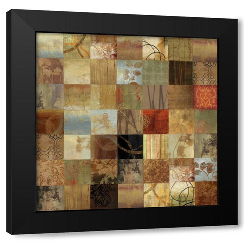 Windows on Time Black Modern Wood Framed Art Print with Double Matting by PI Studio