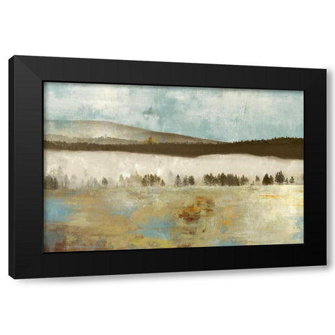 Dreamscape Black Modern Wood Framed Art Print with Double Matting by PI Studio