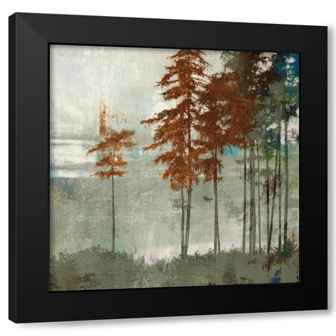 Spruce Woods II Black Modern Wood Framed Art Print with Double Matting by PI Studio