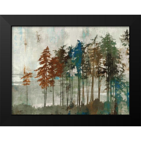 Aspen Black Modern Wood Framed Art Print by PI Studio