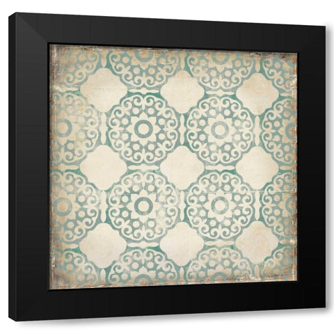 Regency I Black Modern Wood Framed Art Print with Double Matting by PI Studio