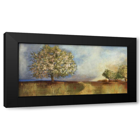 Apple Orchard Black Modern Wood Framed Art Print with Double Matting by PI Studio