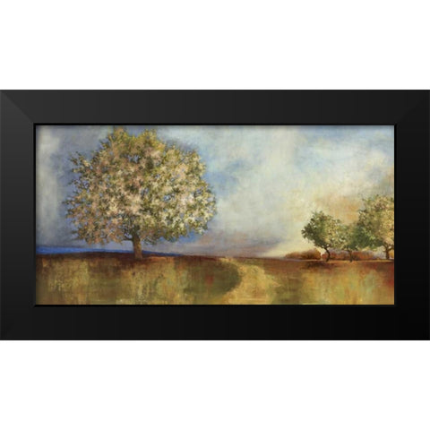 Apple Orchard Black Modern Wood Framed Art Print by PI Studio