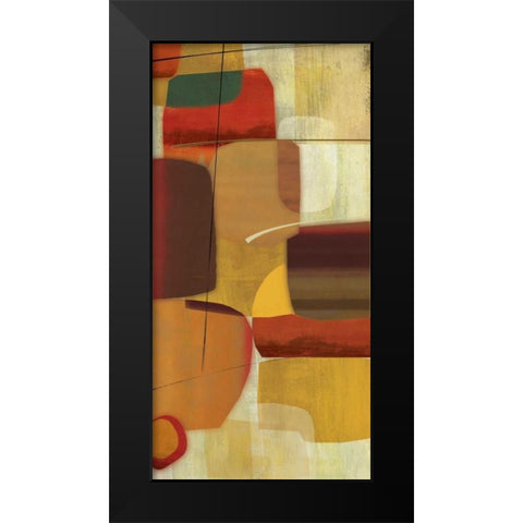 Clues Black Modern Wood Framed Art Print by PI Studio