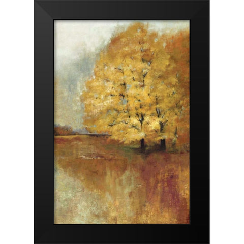 Repose Panel Black Modern Wood Framed Art Print by PI Studio