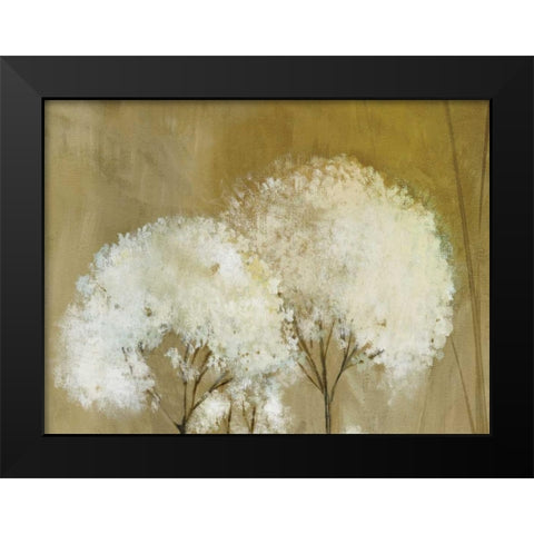 Whisper II Black Modern Wood Framed Art Print by PI Studio