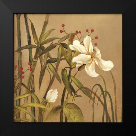 Bamboo Beuaty I Black Modern Wood Framed Art Print by PI Studio