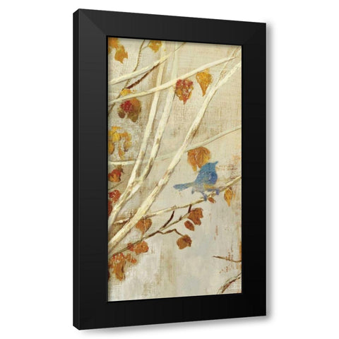 Singing Panel I Black Modern Wood Framed Art Print with Double Matting by PI Studio