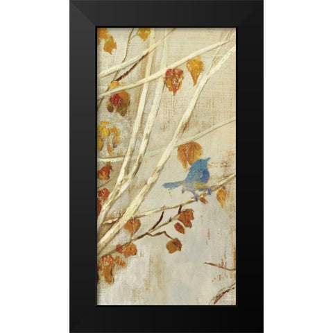 Singing Panel I Black Modern Wood Framed Art Print by PI Studio