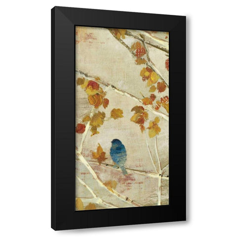 Singing Panel II Black Modern Wood Framed Art Print with Double Matting by PI Studio