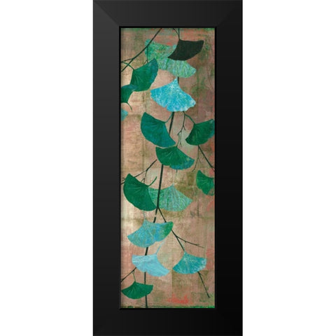 Azure Branch II Black Modern Wood Framed Art Print by PI Studio