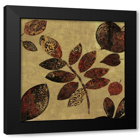 Autumn I Black Modern Wood Framed Art Print with Double Matting by PI Studio