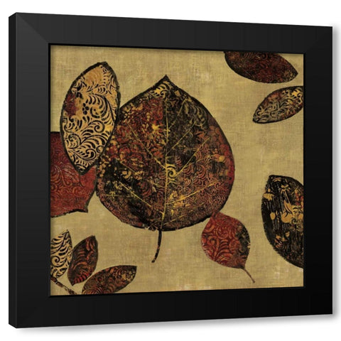 Autumn II Black Modern Wood Framed Art Print with Double Matting by PI Studio