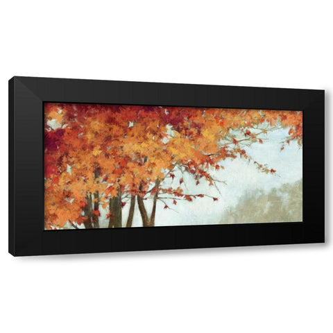 Fall Canopy I Black Modern Wood Framed Art Print with Double Matting by PI Studio