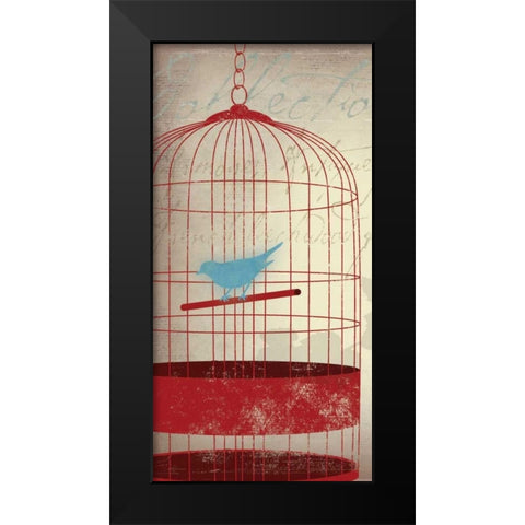 Twitter Panel I Black Modern Wood Framed Art Print by PI Studio