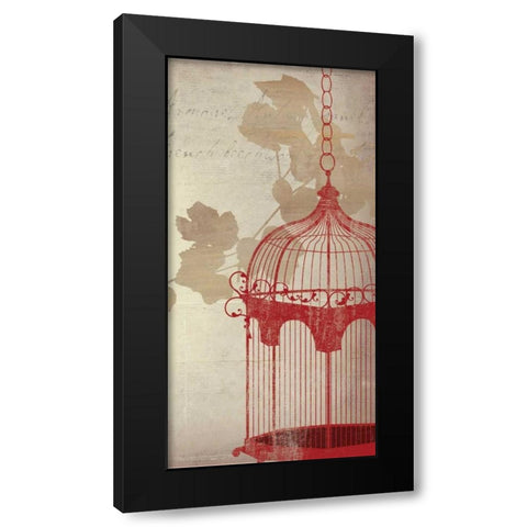 Twitter Panel II Black Modern Wood Framed Art Print with Double Matting by PI Studio