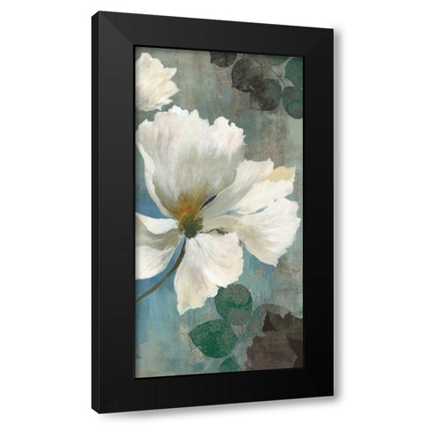 Ice Blue II Black Modern Wood Framed Art Print with Double Matting by PI Studio