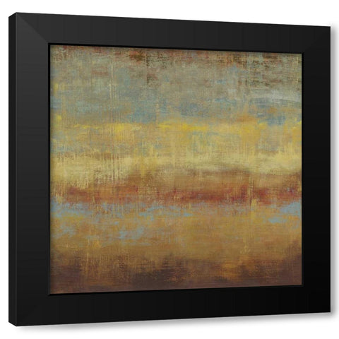 Subtle II Black Modern Wood Framed Art Print with Double Matting by PI Studio