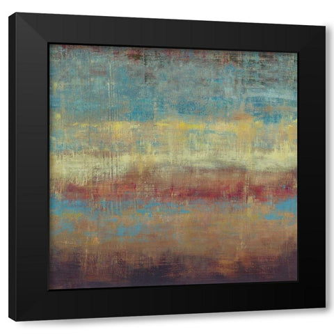 Subtle III Black Modern Wood Framed Art Print with Double Matting by PI Studio