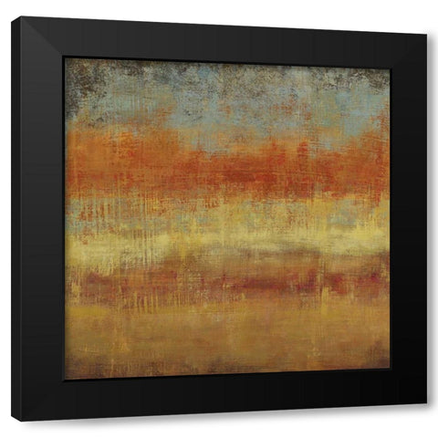 Subtle IV Black Modern Wood Framed Art Print with Double Matting by PI Studio