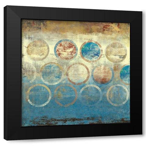 Ring a Ling II Black Modern Wood Framed Art Print with Double Matting by PI Studio