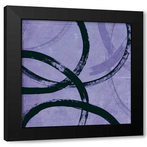 Loopy I Black Modern Wood Framed Art Print by PI Studio