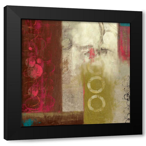 Landed Black Modern Wood Framed Art Print with Double Matting by PI Studio