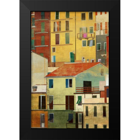 Manarola II Black Modern Wood Framed Art Print by PI Studio