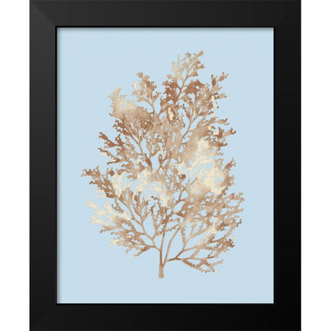 Coral III Black Modern Wood Framed Art Print by PI Studio