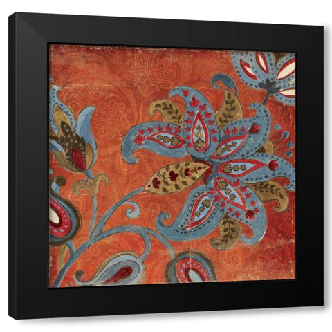 Spice Trade I Black Modern Wood Framed Art Print with Double Matting by PI Studio