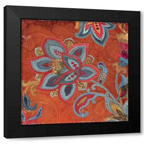 Spice Trade II Black Modern Wood Framed Art Print with Double Matting by PI Studio