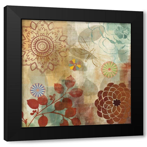 Ambiente I Black Modern Wood Framed Art Print with Double Matting by PI Studio
