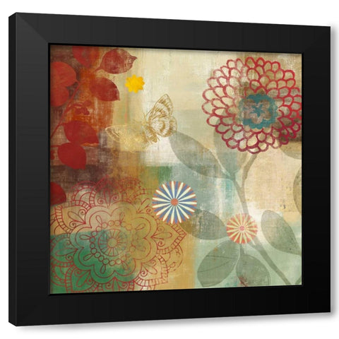 Ambiente II Black Modern Wood Framed Art Print with Double Matting by PI Studio