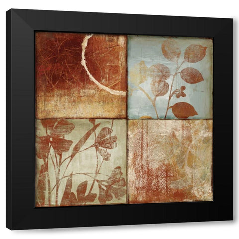 Treasures I Black Modern Wood Framed Art Print with Double Matting by PI Studio