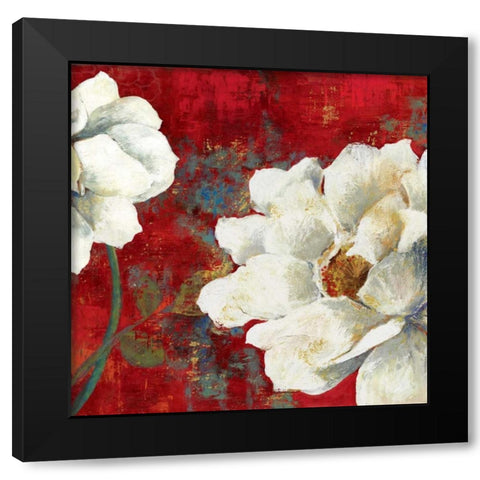 Velvet I Black Modern Wood Framed Art Print with Double Matting by PI Studio